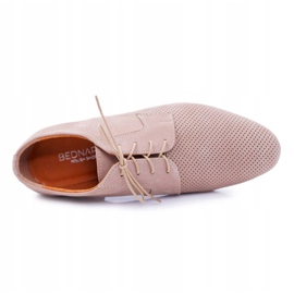 Bednarek Polish Shoes Richelieu Homme Bednarek Nubuck Ajouré Beige Hermès 1