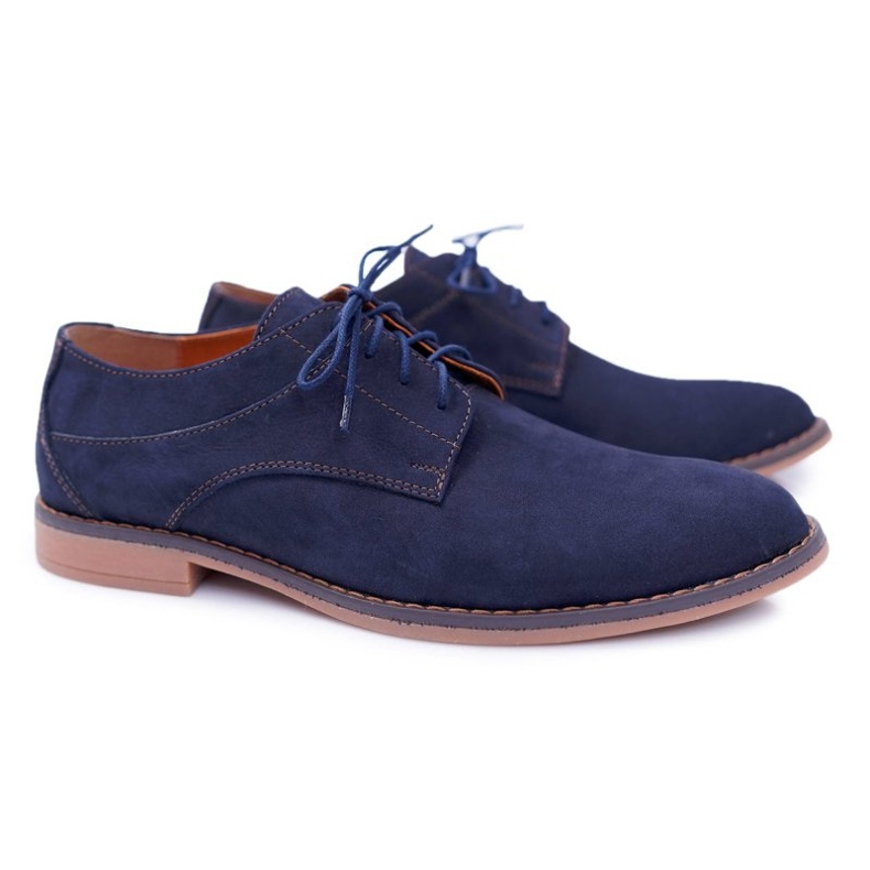 Bednarek Polish Shoes Chaussures Richelieu Homme Bednarek Nubuck Marine Atletos bleu 1