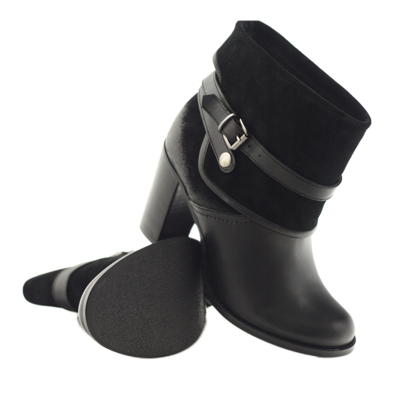 Bottes d'hiver noires classiques pour femmes Edeo 1754 le noir 3 Bottes d'hiver noires classiques pour femmes Edeo 1754 le noir 3