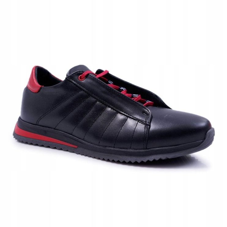 Bednarek Polish Shoes Chaussures Richelieu Homme Bednarek Sport Cuir Noir Geos 1