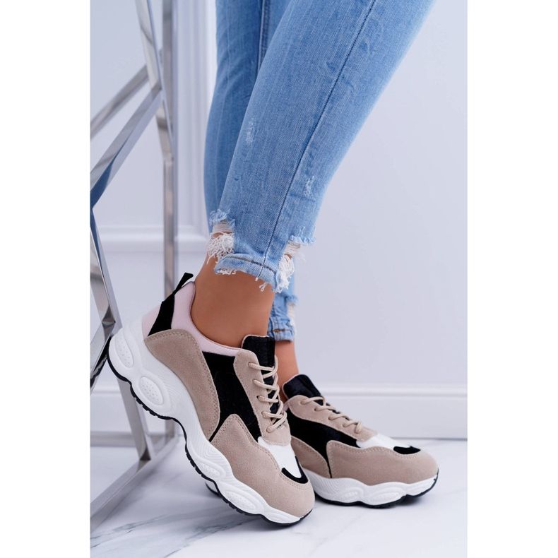 NFR Chaussures De Sport Femme Daim Beige Lollipop 2