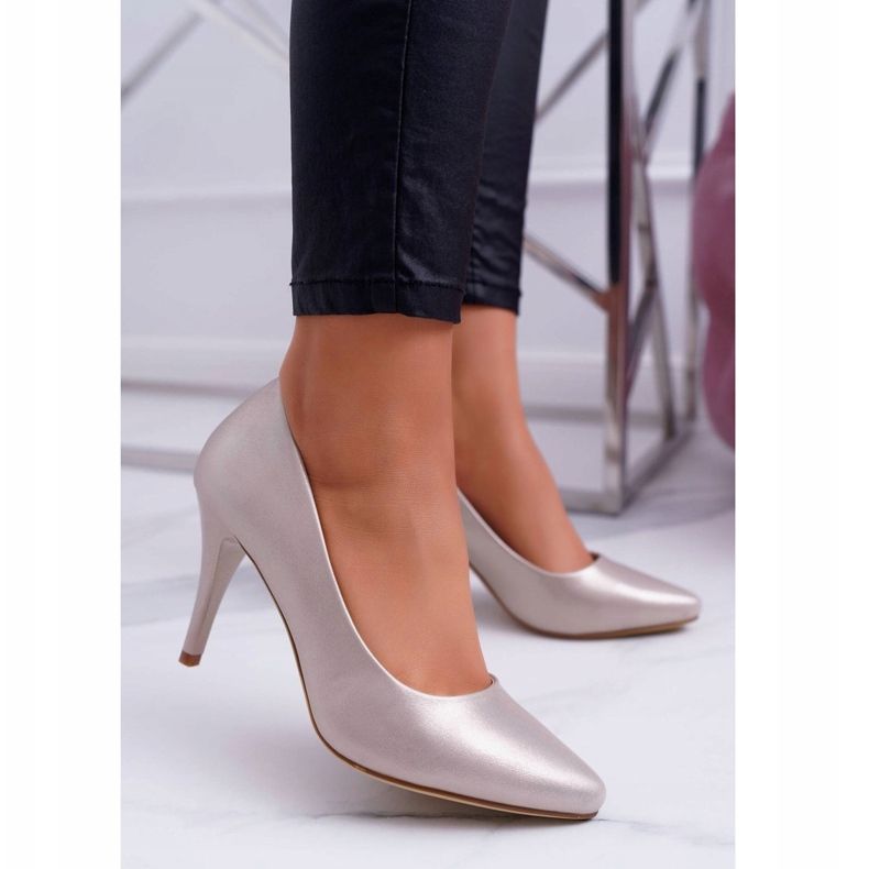 Escarpins femme Sergio Leone 1399 Golden Greca doré 1