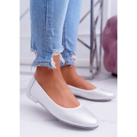 Ballerines pour femmes Sergio Leone Silver Plex gris 1