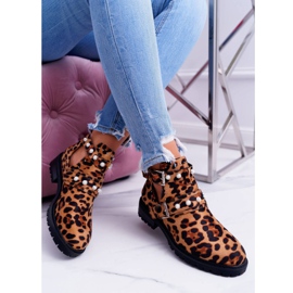 NFR Boots panthère à découpes Cadenza brun 1 NFR Boots panthère à découpes Cadenza brun 1