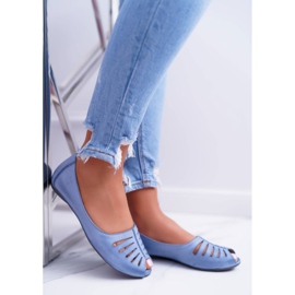 Ballerines Femme Maciejka Cuir Bleu Clair 03497-33 2 Ballerines Femme Maciejka Cuir Bleu Clair 03497-33 2
