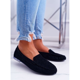 Mocassins Femme Sergio Leone Daim Noir Winted le noir 1