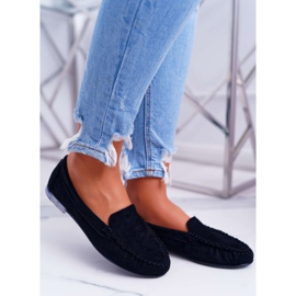 Mocassins Femme Sergio Leone Daim Noir Winted le noir 3