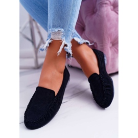 Mocassins Femme Sergio Leone Daim Noir Winted le noir 4