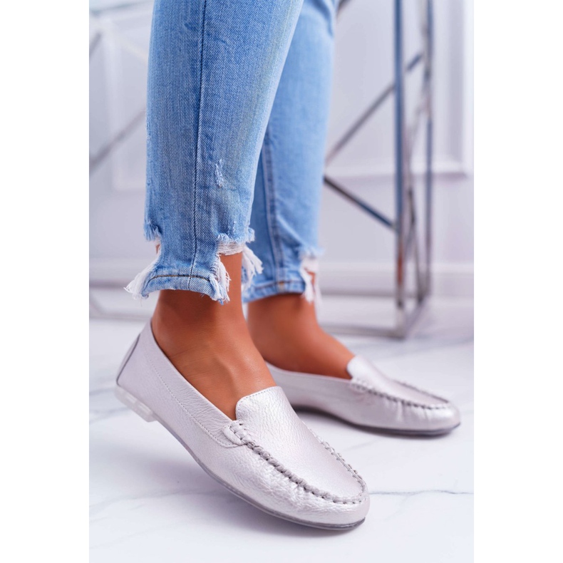 Mocassins Femme Sergio Leone Rose Perle Winted 1