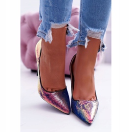 PS1 Escarpins femme irisés avec paillettes CrazyStuff noir 2