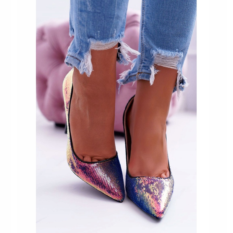 PS1 Escarpins femme irisés avec paillettes CrazyStuff le noir 2 PS1 Escarpins femme irisés avec paillettes CrazyStuff le noir 2