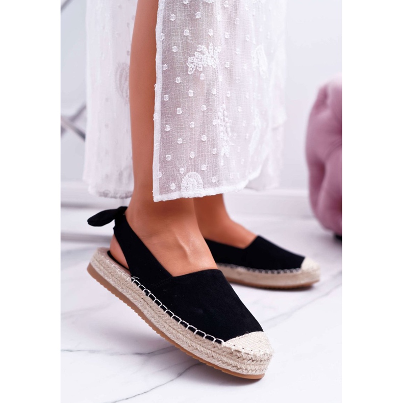 Espadrilles Femme Baskets Noires Moriente le noir 1