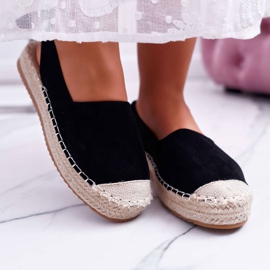 Espadrilles Femme Baskets Noires Moriente le noir 2