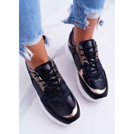 Moow Chaussures de sport pour femmes Noir Rendy le noir jaune 4