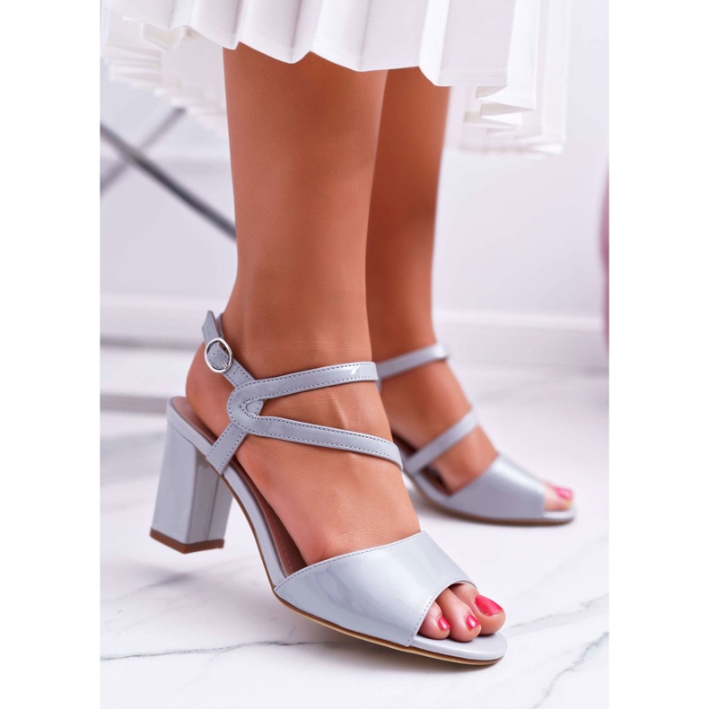 Sandales Pour Femmes À Talons Hauts Sergio Leone SK844 Laqué Gris Tres 1 Sandales Pour Femmes À Talons Hauts Sergio Leone SK844 Laqué Gris Tres 1