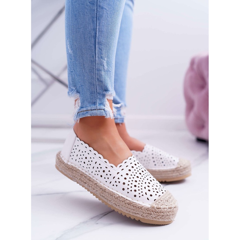HAN Espadrilles Femme, Slip-on Blanc Satisfaction blanche 1