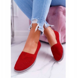 S.Barski Espadrilles Femme Cuir Daim Rouge Bimbo 4