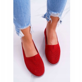 S.Barski Espadrilles Femme Cuir Daim Rouge Bimbo 3