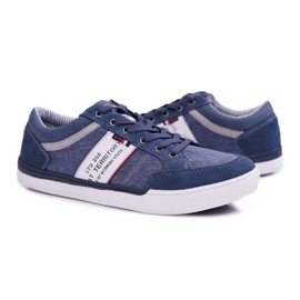 McBraun Chaussures De Sport Pour Hommes Federico Bleu Marine 1