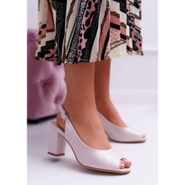 Sandales À Talons Hauts Pour Femmes Sergio Leone SK765 Rose Perle Vime 2