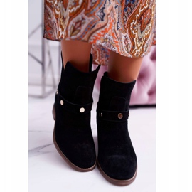 Bottines Femme Laura Messi 1890 Cuir Daim Noir Darmah le noir 2