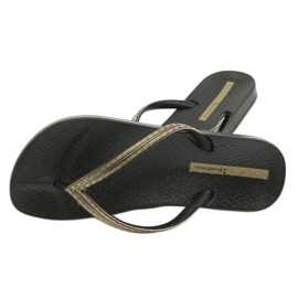 Ipanema 82763 tongs noires le noir jaune 3