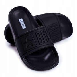 Pantoufles Big Star noires pour enfants et adolescents DD374157 2