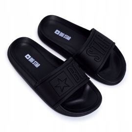 Pantoufles Big Star noires pour enfants et adolescents DD374157 1