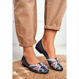 Ballerines Femme Maciejka Cuir Bleu Marine 01358 1