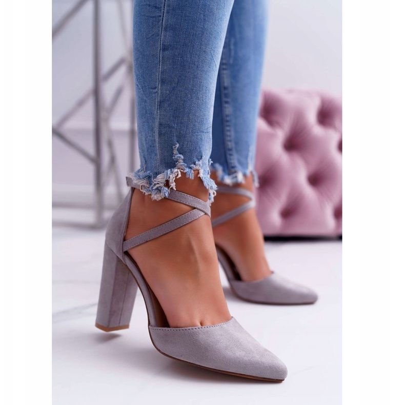 PS1 Escarpins à talons pour femmes en gris Spitz High Traffic 1