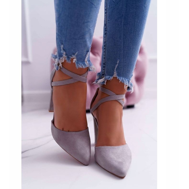 PS1 Escarpins à talons pour femmes en gris Spitz High Traffic 2