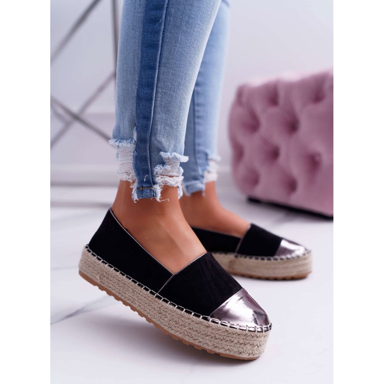 Espadrilles Femme Noir Ringer Plateforme le noir 1