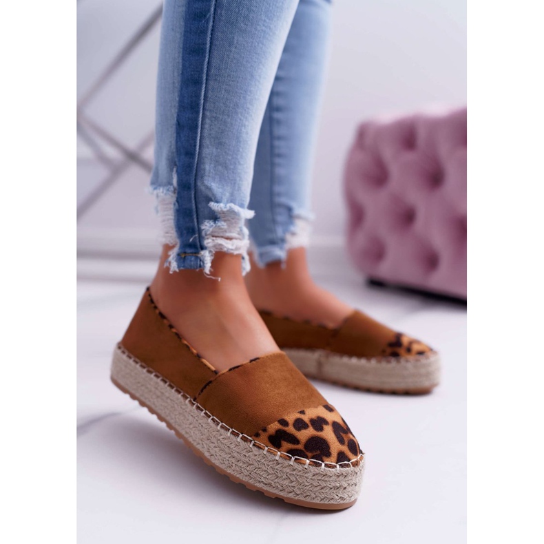 Espadrilles Femme Camel Plateforme Ringer brun 1