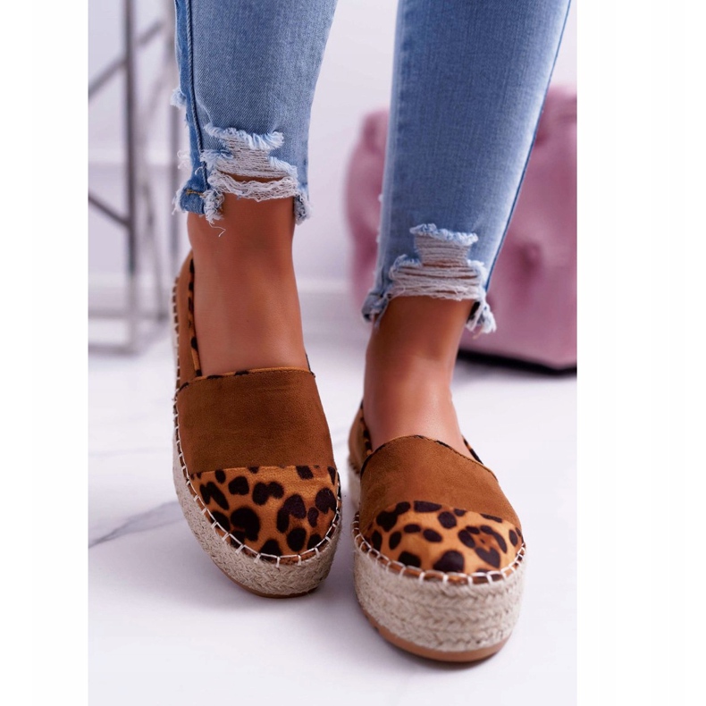 Espadrilles Femme Camel Plateforme Ringer brun 2