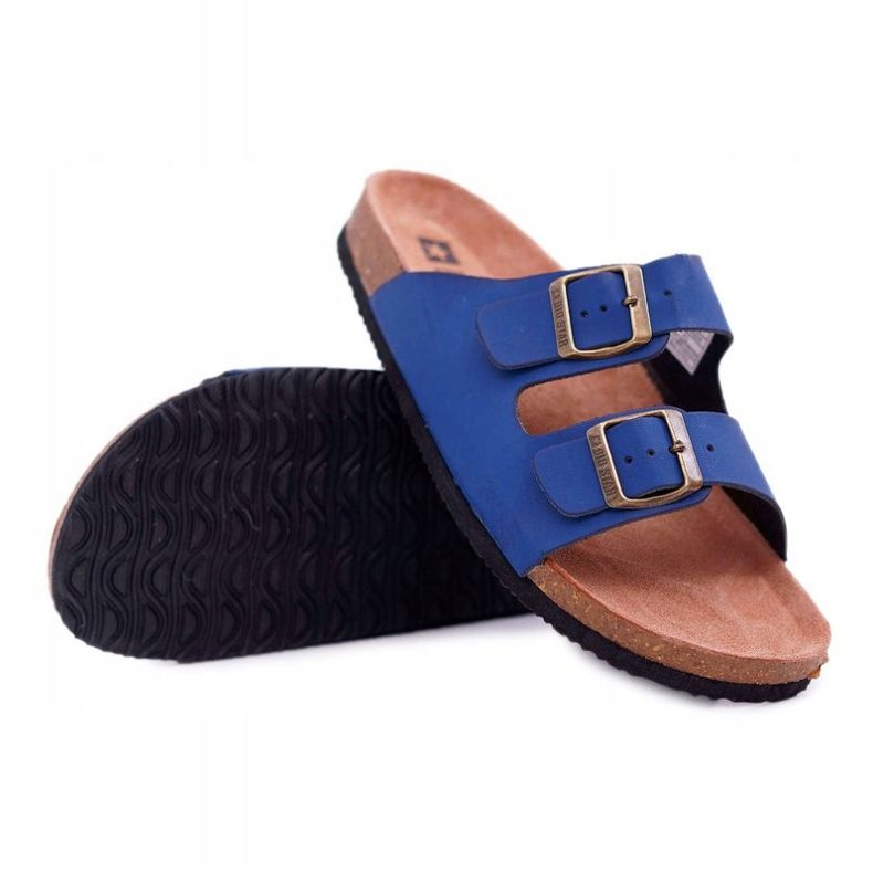 Chaussons Pour Hommes Avec Boucles Big Star Bleu Marine DD174604 1