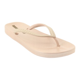 Tongs Ipanema 82763 beiges d'or 1