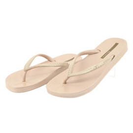 Tongs Ipanema 82763 beiges d'or 3