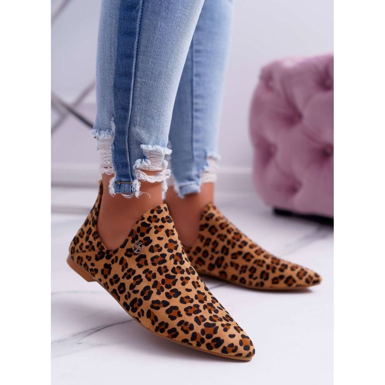 Lu Boo Bottes Avec Découpes Leopard Chelsea brun 1