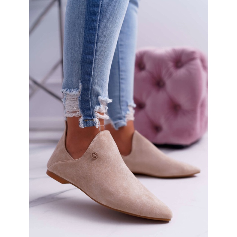 Lu Boo Bottines Découpes Chelsea Beige 1