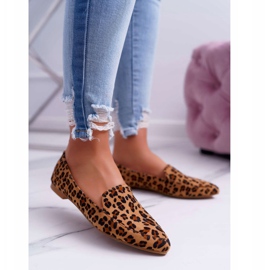 Mocassins Femme Lu Boo Léopard Magnus brun 1