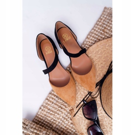 Lu Boo Ballerine En Daim Carana Spitz Camel brun 4