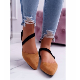 Lu Boo Ballerine En Daim Carana Spitz Camel brun 2