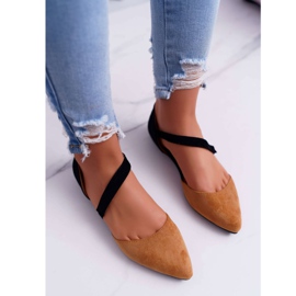 Lu Boo Ballerine En Daim Carana Spitz Camel brun 3