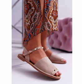 Sandales Femme Lu Boo Daim Beige Silena 1 Sandales Femme Lu Boo Daim Beige Silena 1
