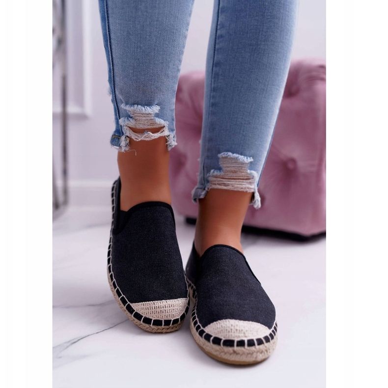Espadrilles Femme Cross Jeans Noir DD2R4106 2