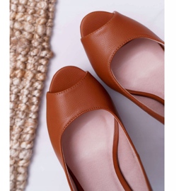Moow Sandales À Talons Hauts Pour Femmes Camel Lorajn brun 6