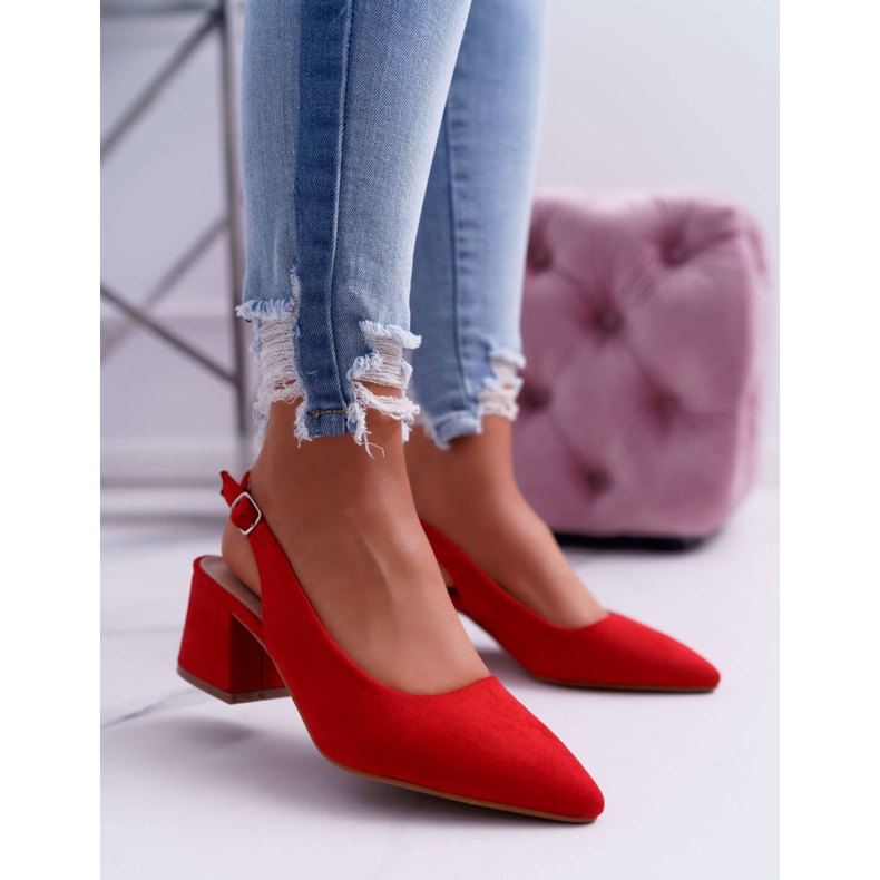 Escarpins à talons pour femmes en Spitz Red Contrail rouge 1