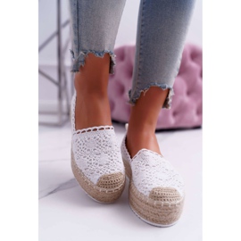 BUGO Espadrilles En Dentelle Pour Femmes Blanches Lovely Haven 2 BUGO Espadrilles En Dentelle Pour Femmes Blanches Lovely Haven 2