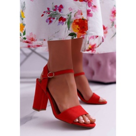 FRBS Sandales Femme Daim Rouge Baloo 1