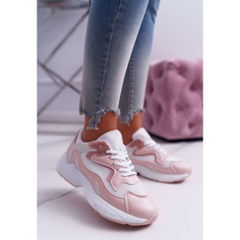 FRJ Chaussures Sport Femme Rose Blanc Chantal 1